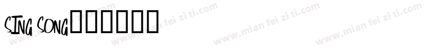 SING SONG字体转换